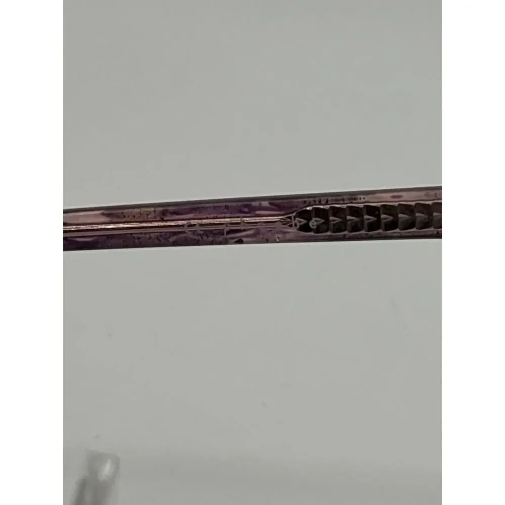 Phoebe P322 Clear Purple Eyeglasses 54-17-140 Square Women's Frames Vintage